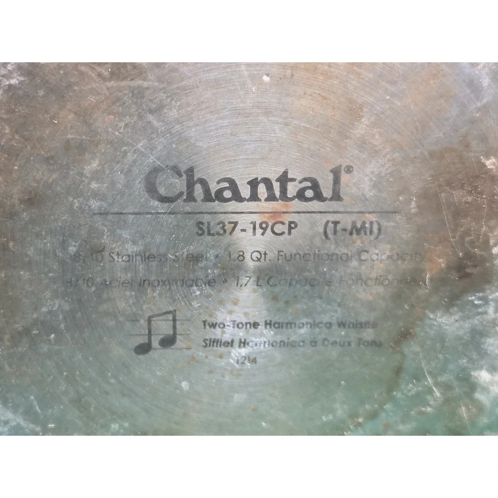 CHANTAL 18/10 SL37-19CP T-MI Stainless Steel Tea Kettle 1.8 Quart